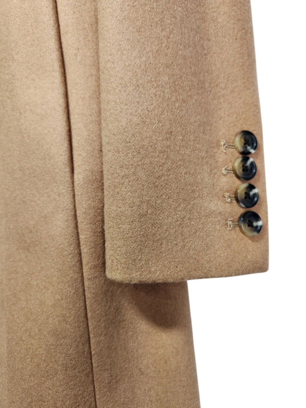 Anne Klein Women’s PS Camel Wool Blend Pea Coat Tailored Button Front Petite Sm - Picture 8 of 16